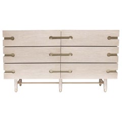 White Washed Oak 6-Drawer Niguel Dresser by Lawson-Fenning