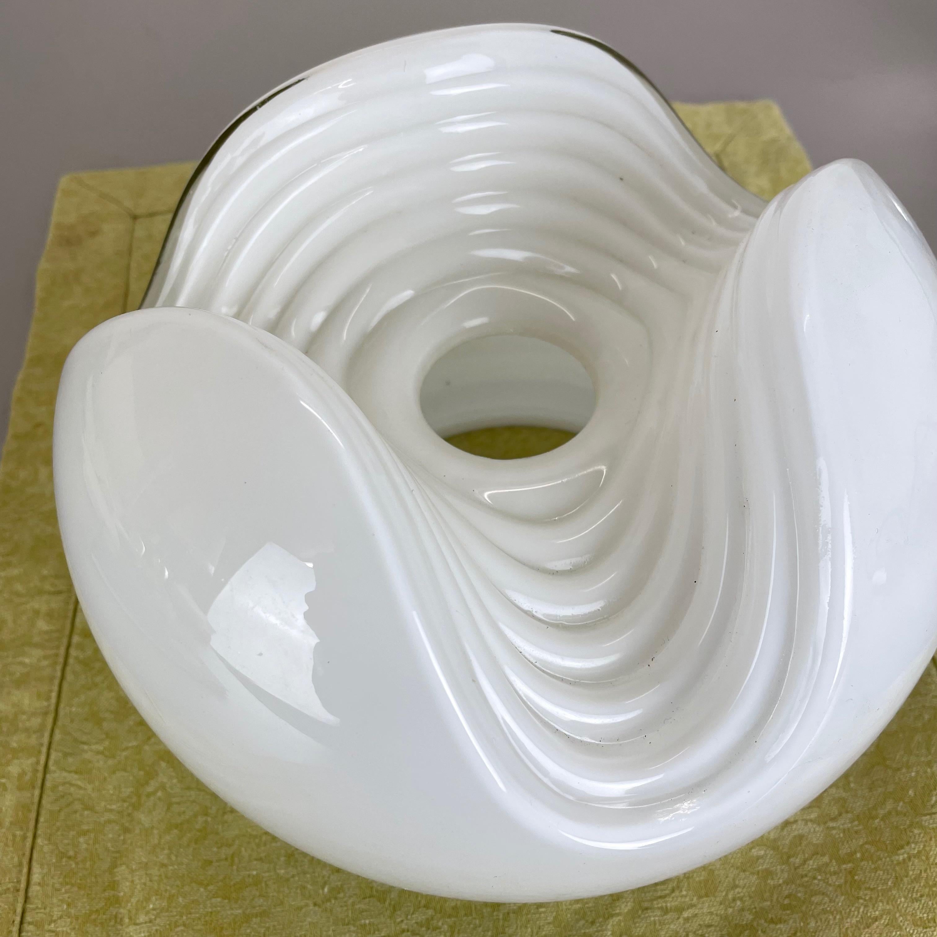 Lámpara colgante White Wave de Koch & Lowy para Peill & Putzler, Alemania, años 70 en venta 8