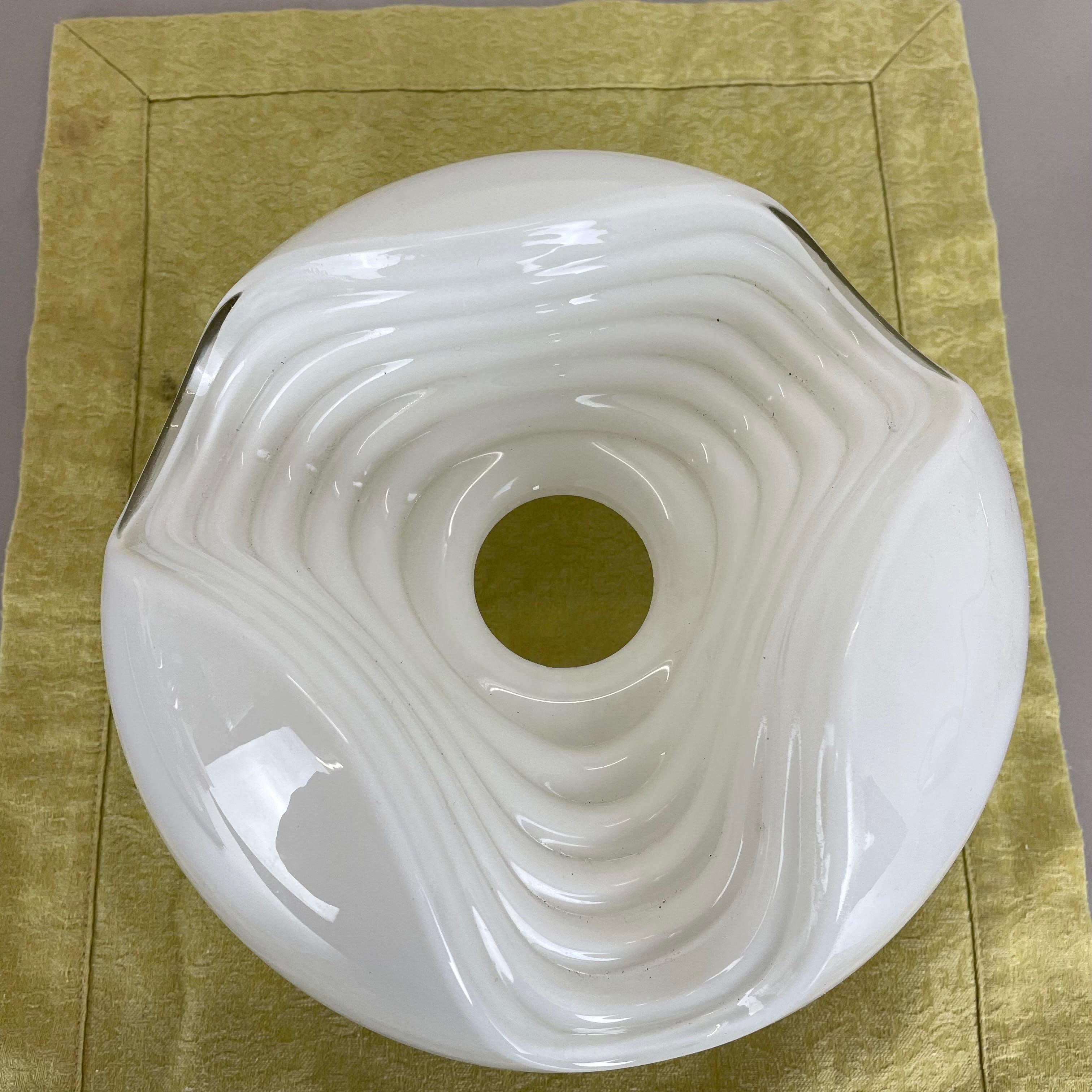 Lámpara colgante White Wave de Koch & Lowy para Peill & Putzler, Alemania, años 70 en venta 9