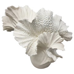 White Wave Stoneware  Sculpture // 197