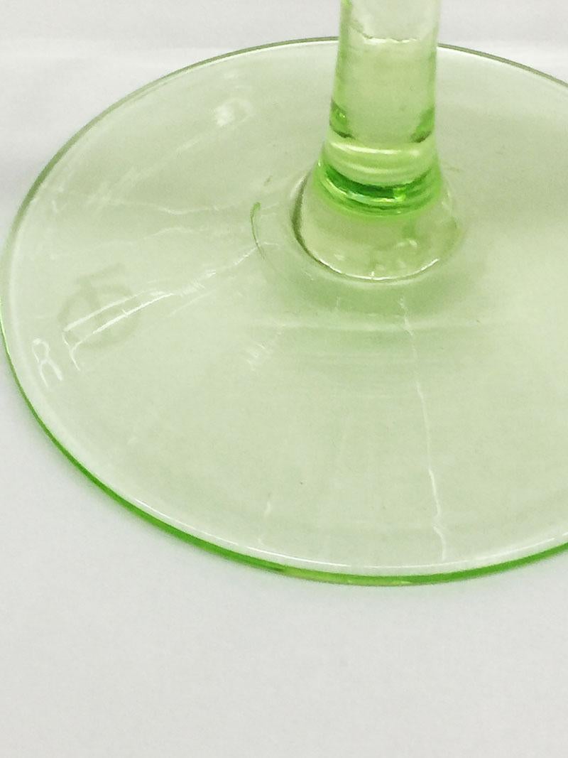 uranium glass wine glasses