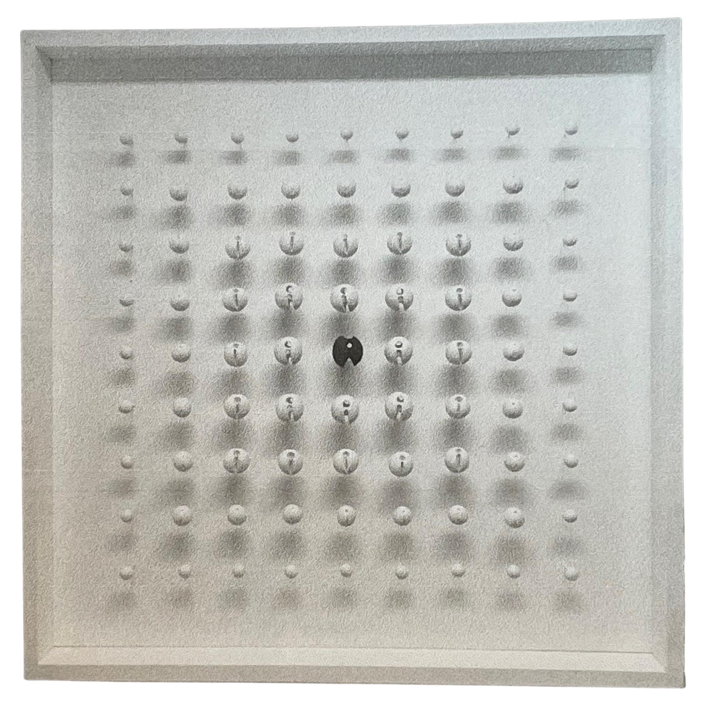 Large Scale Geometric White Wall Sculpture by Elizabeth MacDonald at