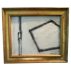 White With Black Lines Painting By Patrick Phillips, U.S.A., Contemporary