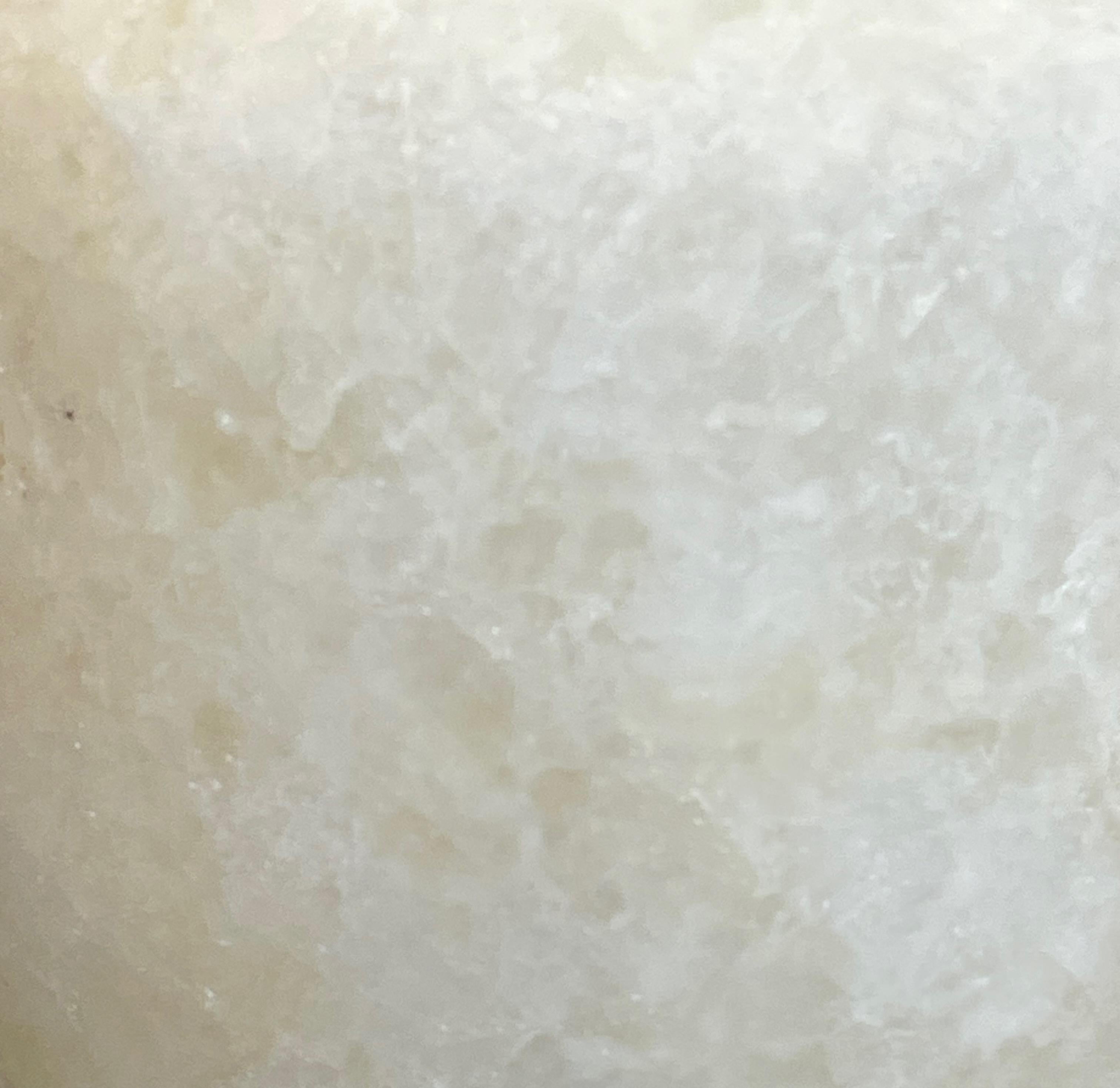 XXI secolo e contemporaneo Vaso di alabastro bianco con base a doppio anello, Egitto, Contemporary in vendita