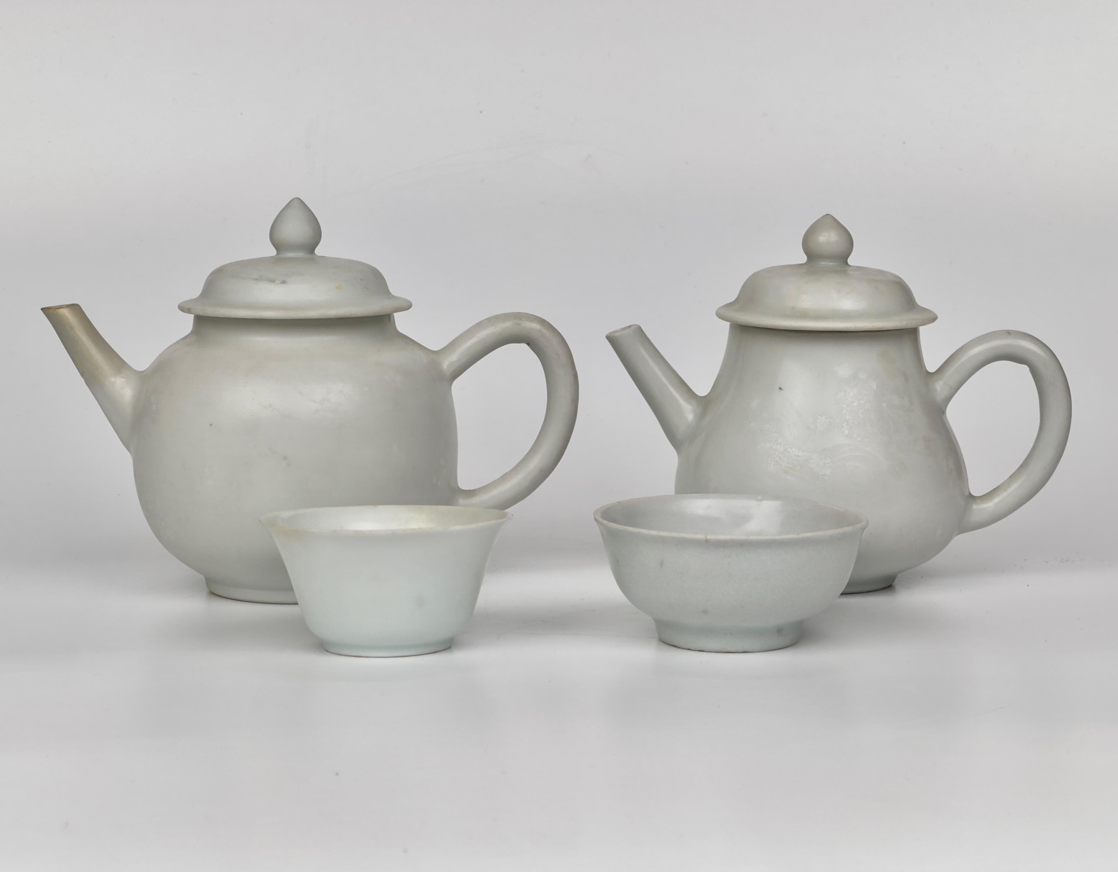 Servizio da tè bianco con smalto sovrasmaltato Circa 1725, dinastia Qing, regno Yongzheng in vendita 12