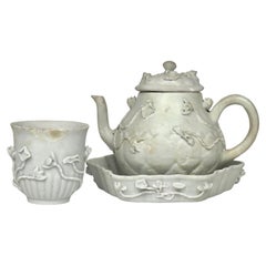 White with Overglaze Enamel Tea Set Circa 1725, Qing Dynasty, Yongzheng Reign