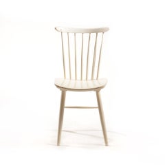 White Wooden Chairs by TON, Czechoslovakia 1960s