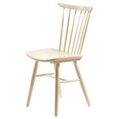 White Wooden Chairs by TON, Czechoslovakia 1960s