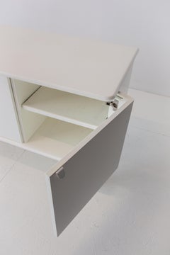 White wooden sideboard CRA 041 by Dick Spierenburg for Castelijn,  1980s