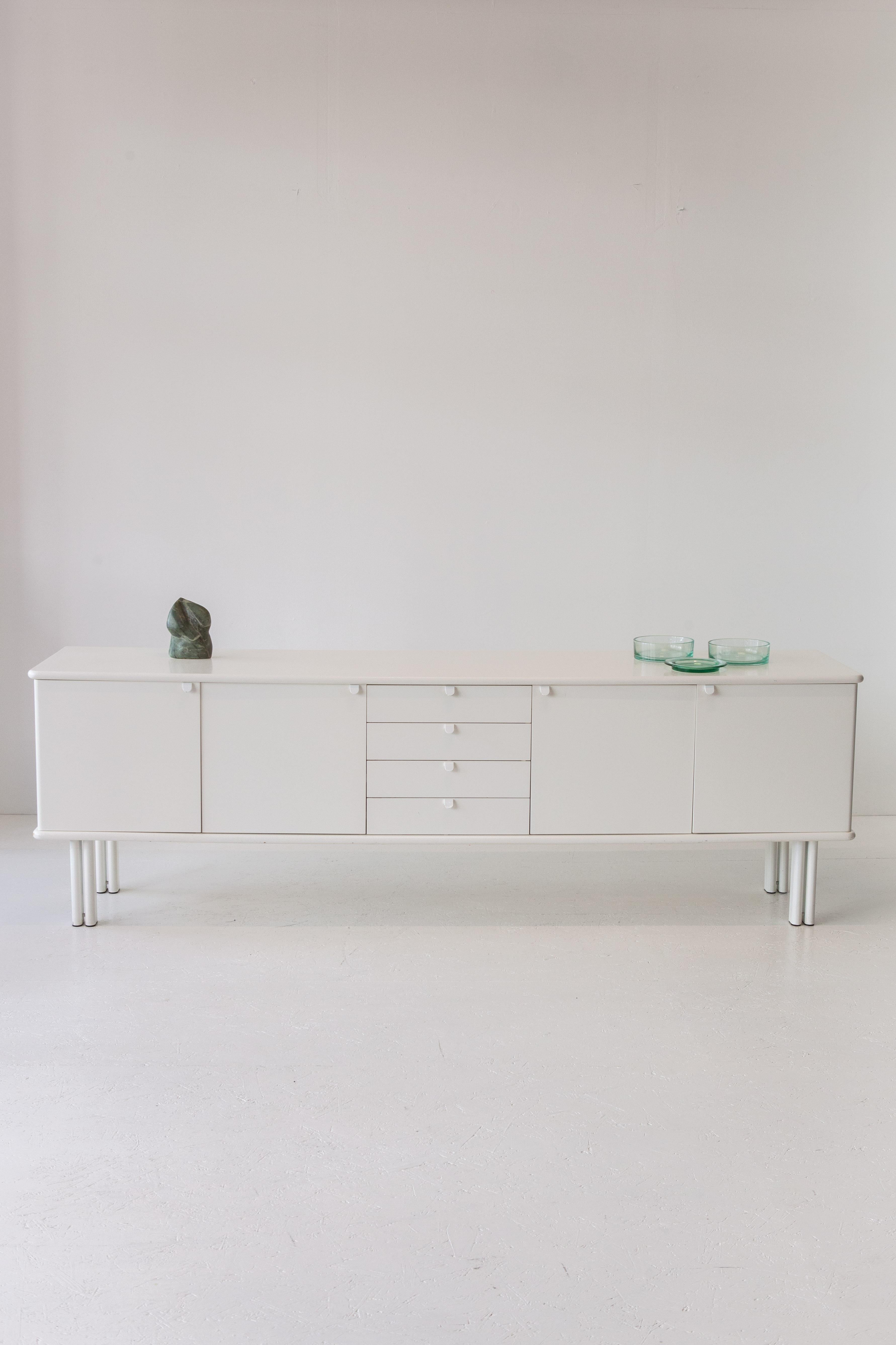 White wooden sideboard CRA 041 by Dick Spierenburg for Castelijn,  1980s For Sale 2