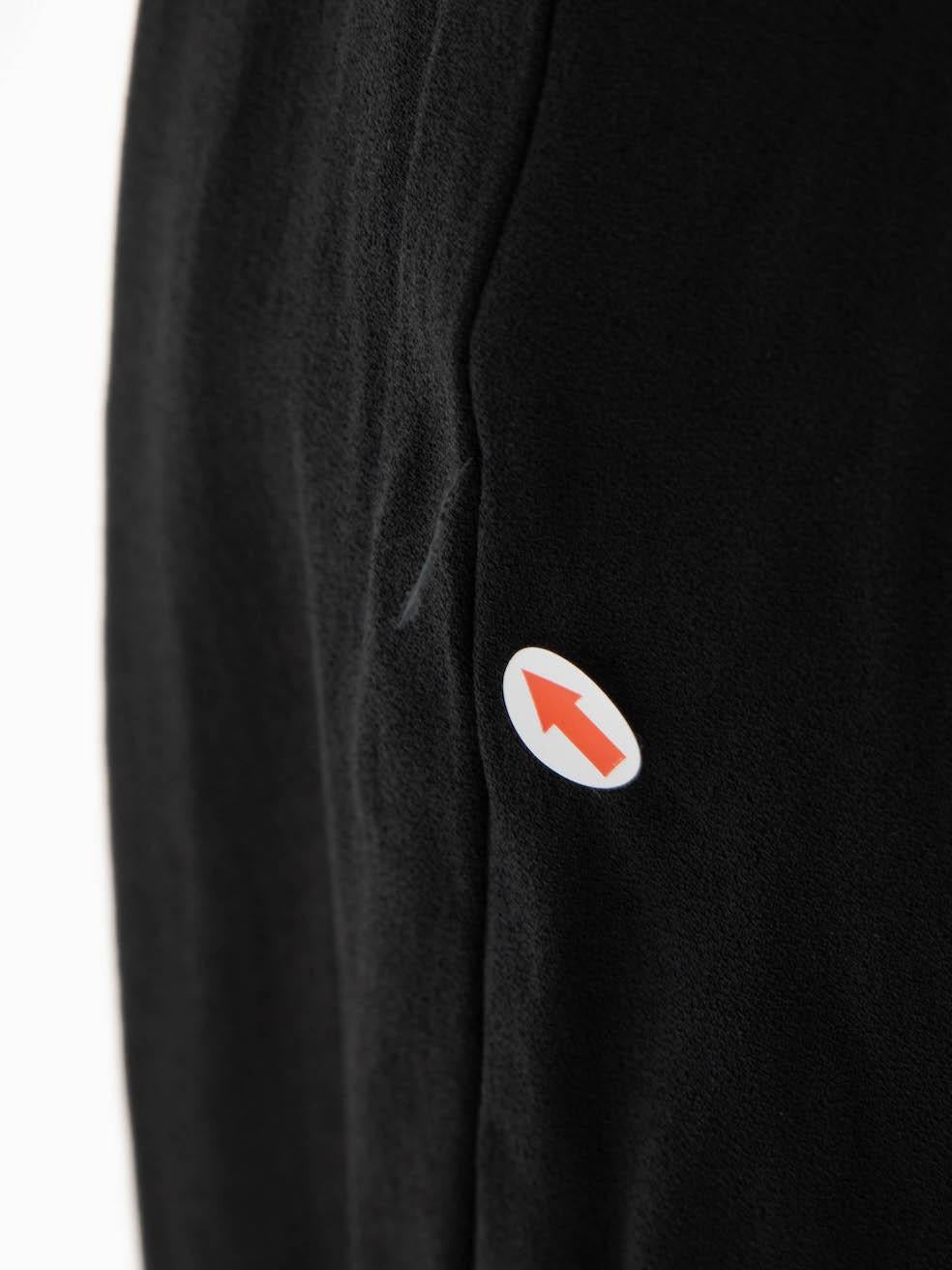 Black Asymmetric Zipped Jumpsuit Size XS For Sale 1