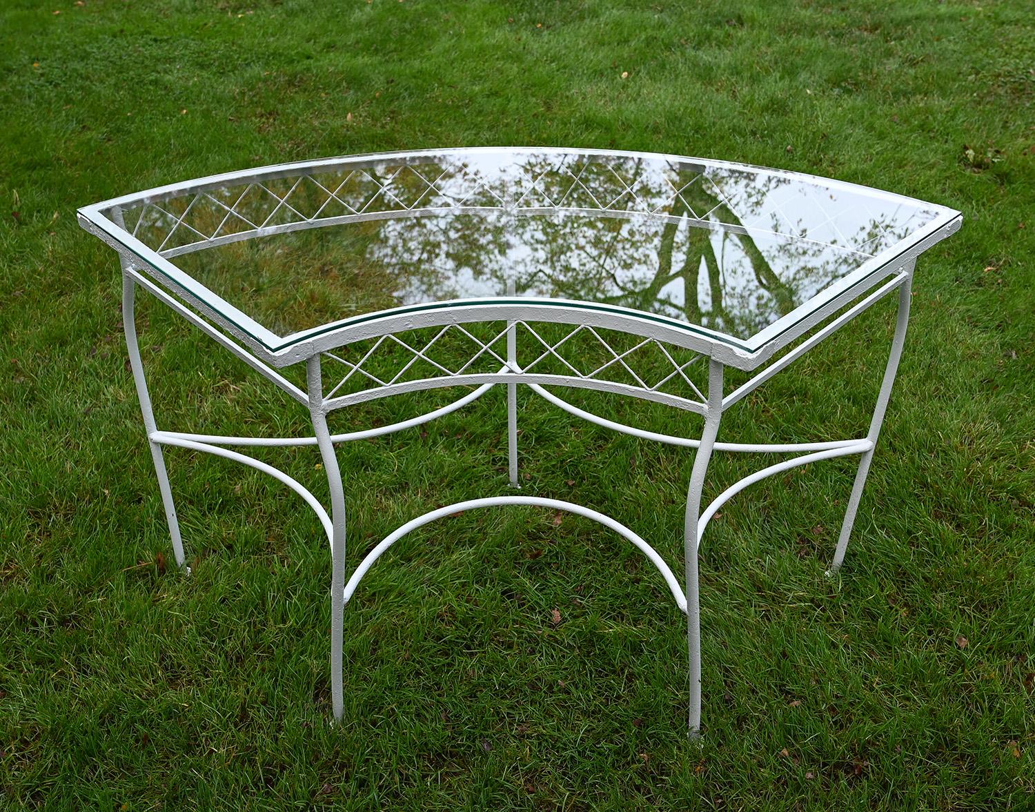 Forged White Wrought-Iron Dining Table from Kykuit For Sale