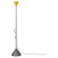 Vintage White & Yellow "Callimaco" Floor Lamp by Ettorre Sottsass for Artemide, 1982