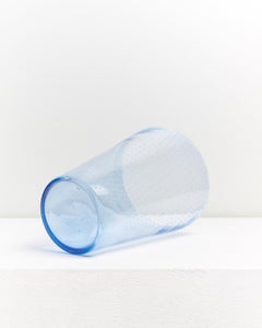 Whitefriars, Vase à bulles bleu