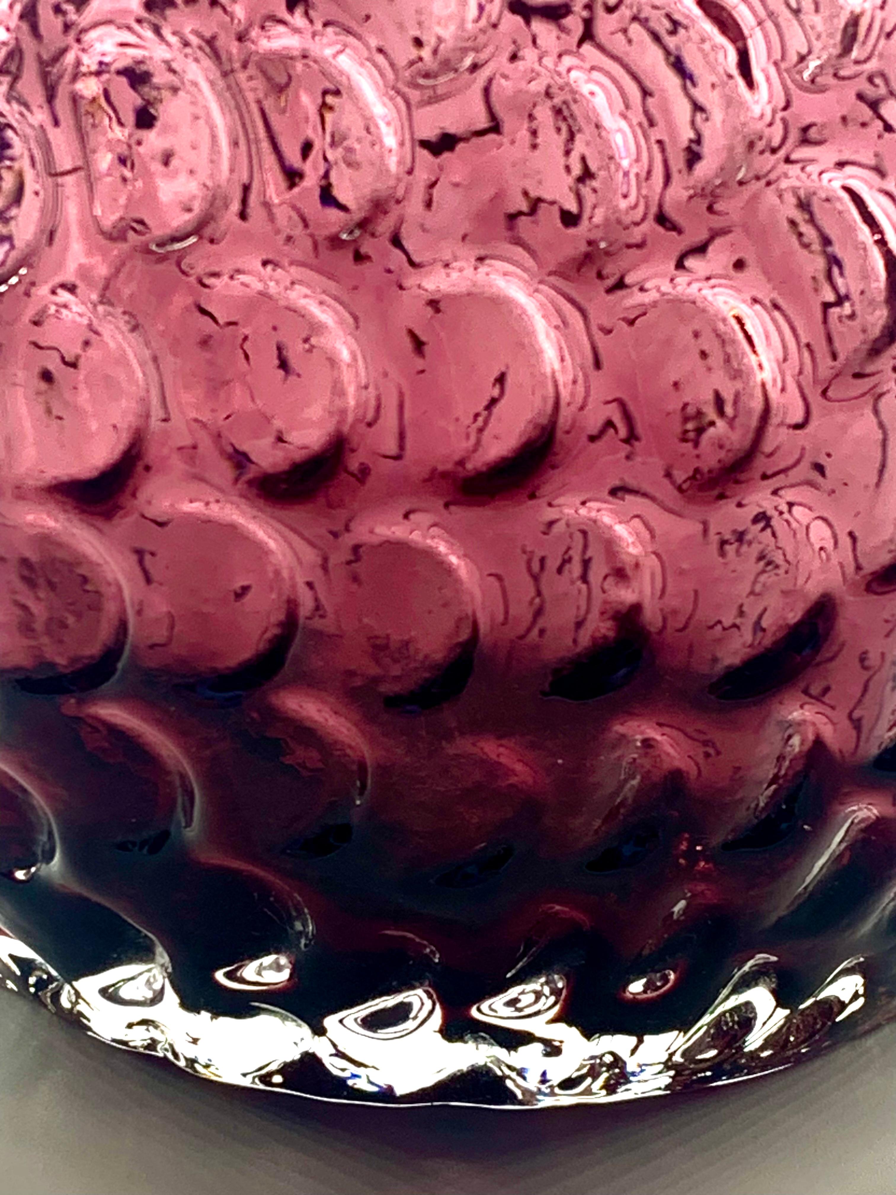 Mid-Century Modern Vase Onion Aubergine de Geoffrey Baxter, Royaume-Uni, vers 1971. en vente
