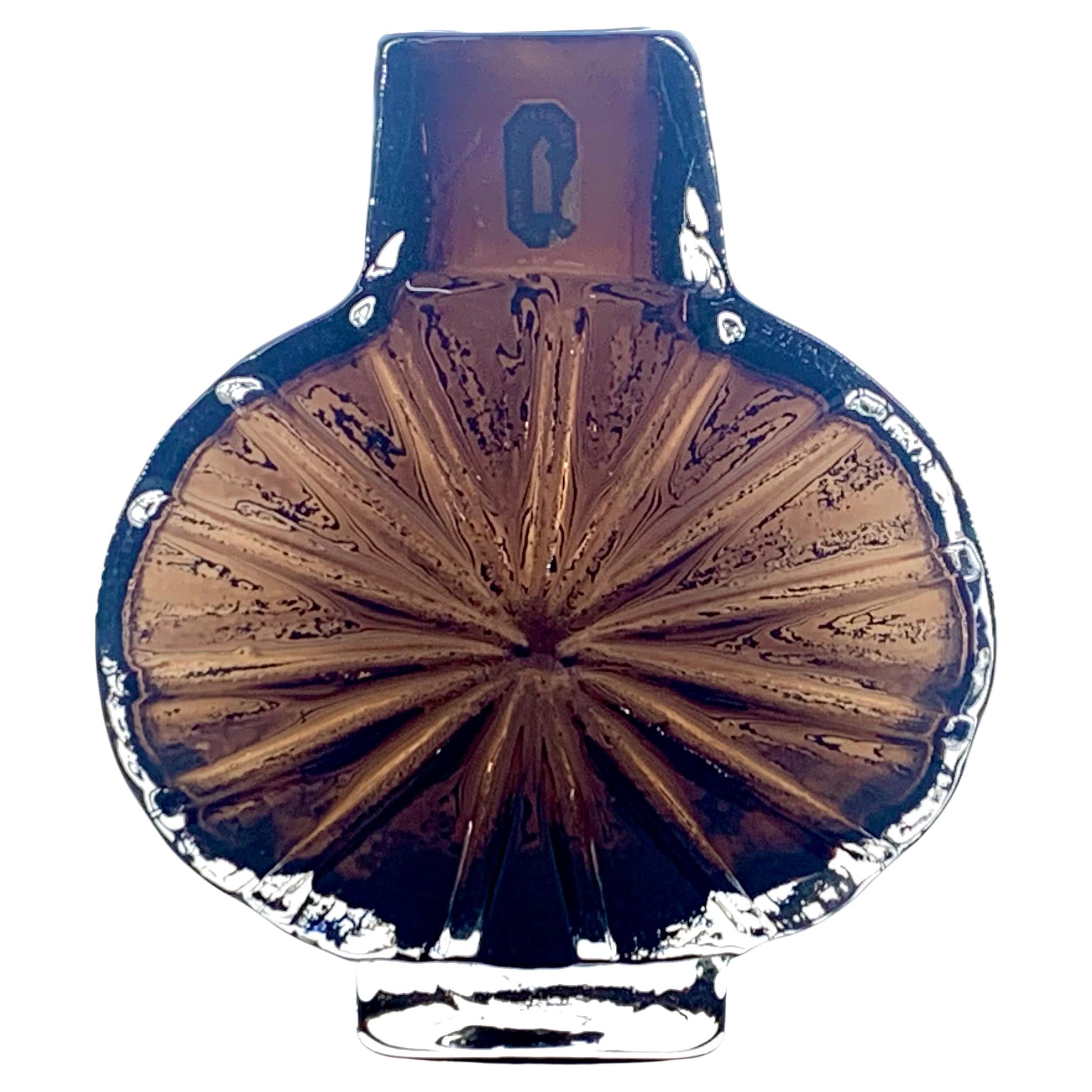 Whitefriars di Geoffrey Baxter, vaso Cinnamon Sunburst, A.C., 1967 circa. in vendita