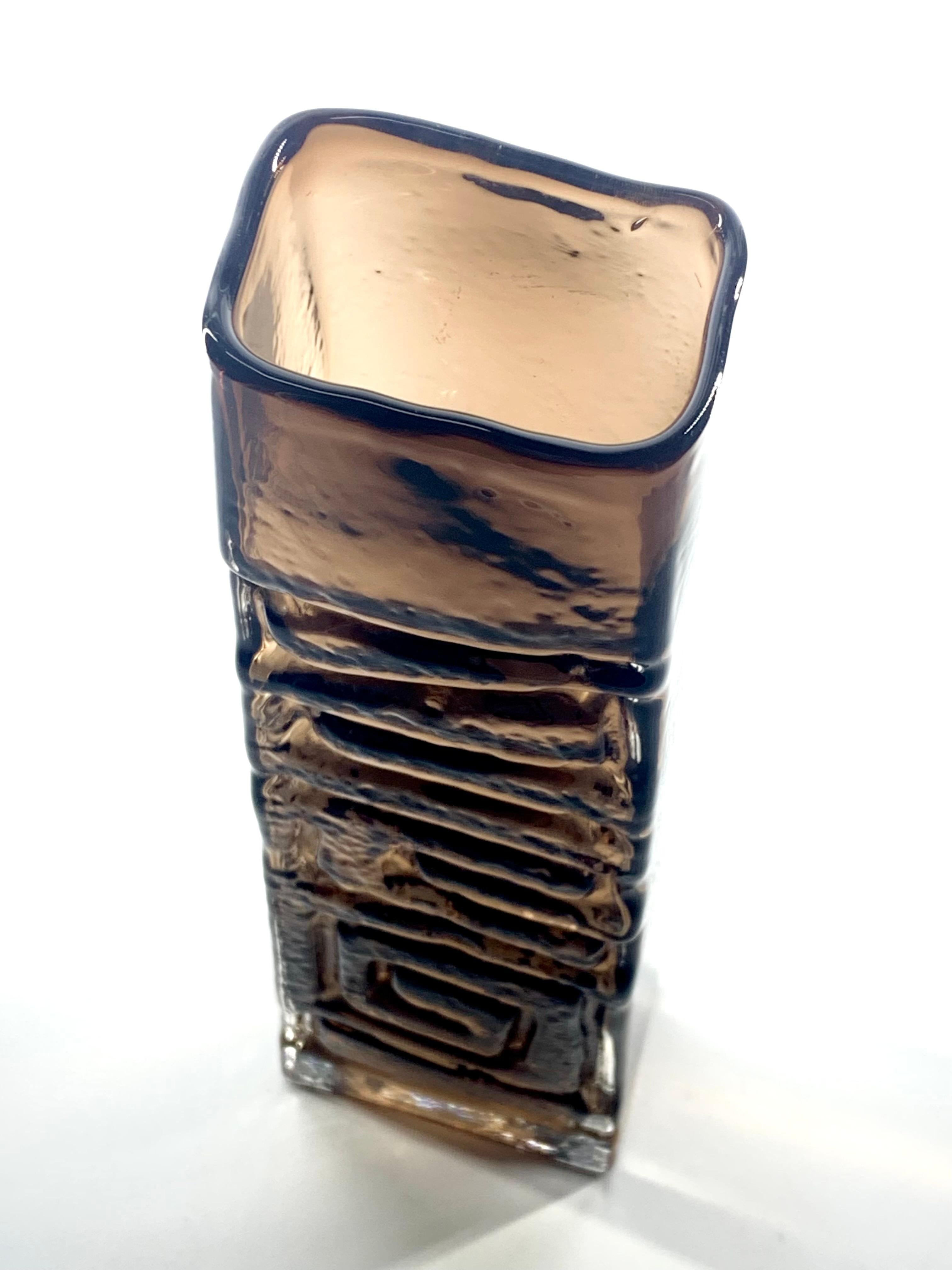 Whitefriars de Geoffrey Baxter, jarrón Tótem de canela, Reino Unido, c.1967 en venta 2