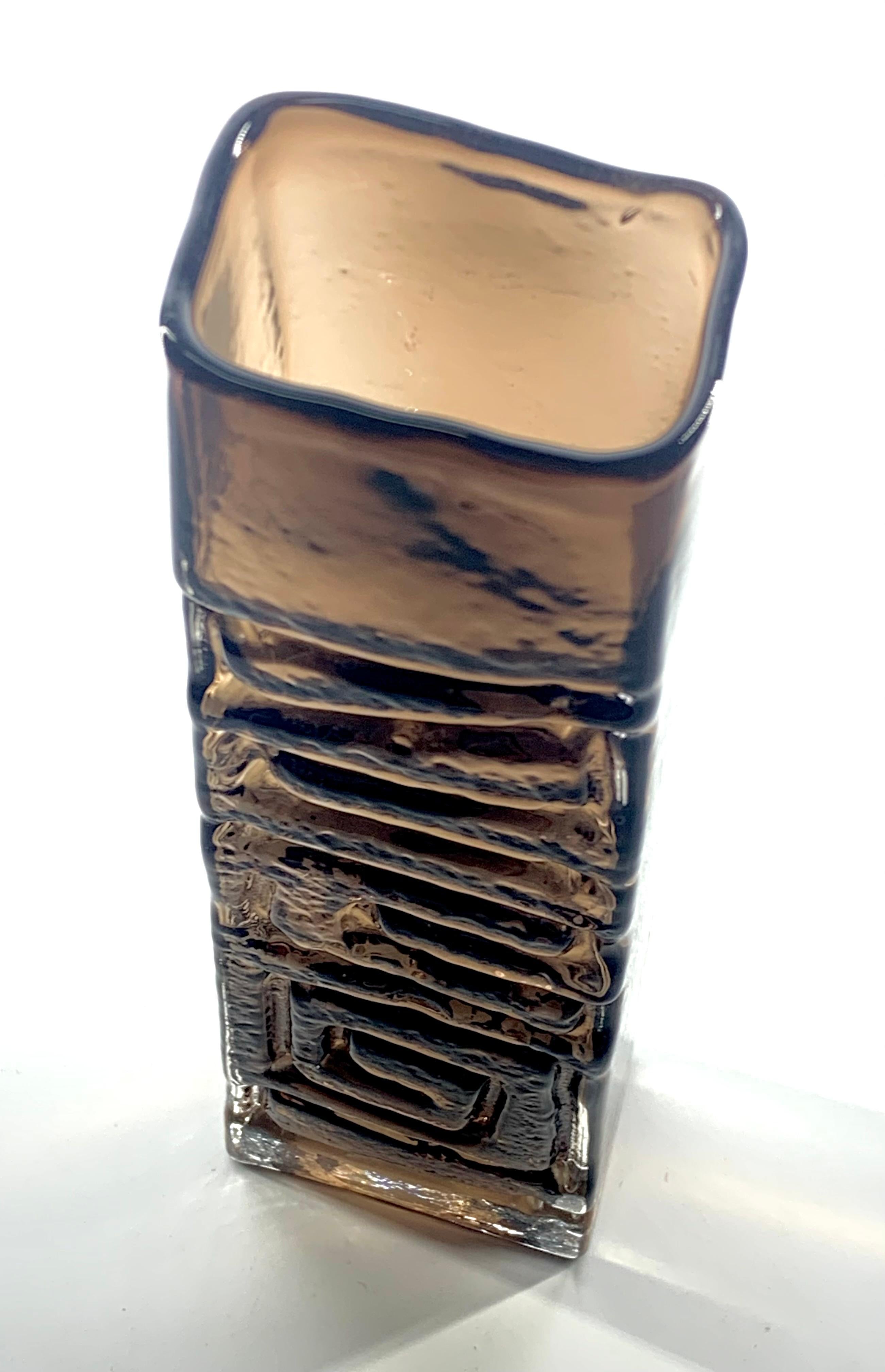 Whitefriars de Geoffrey Baxter, jarrón Tótem de canela, Reino Unido, c.1967 en venta 1