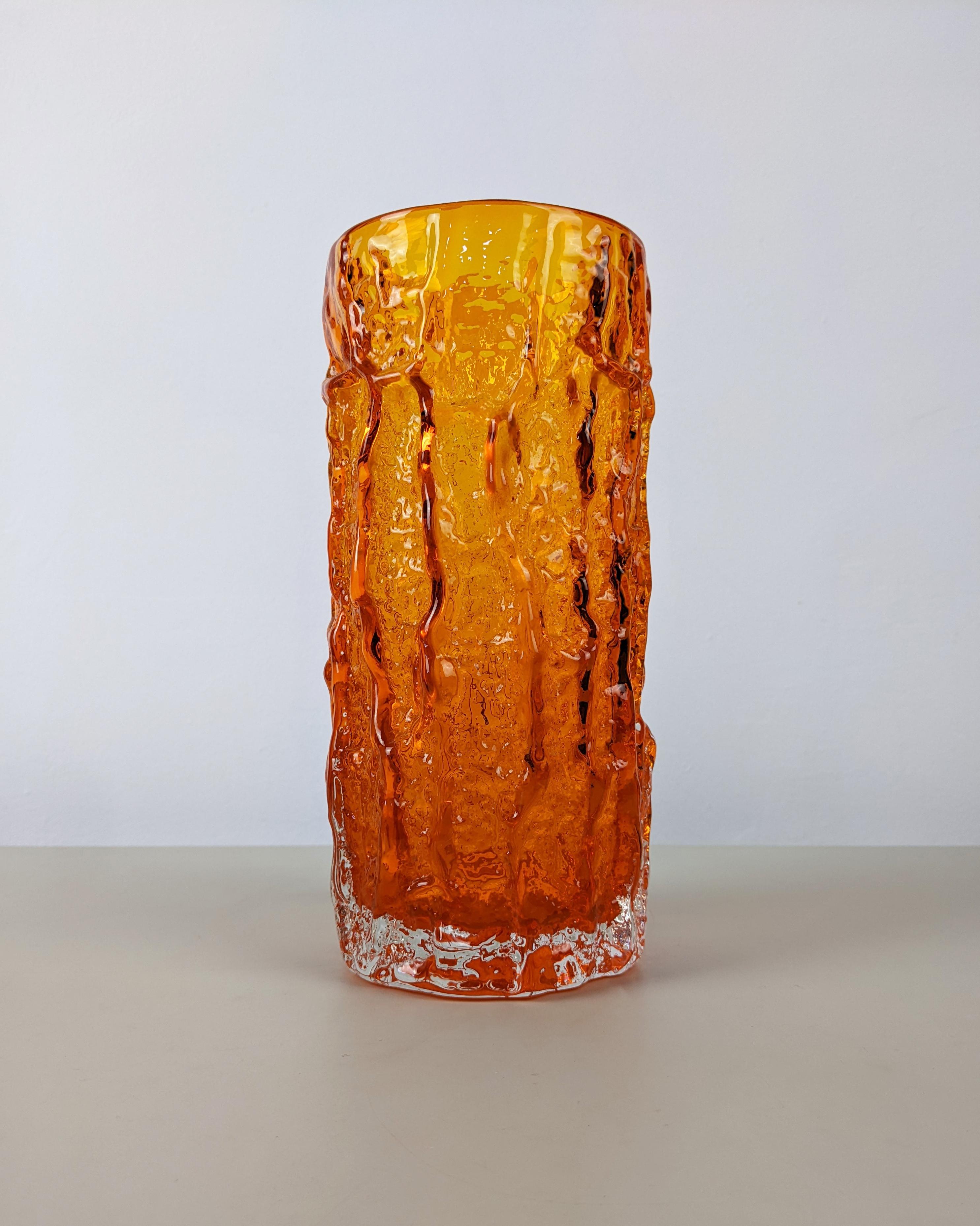 whitefriars orange vase