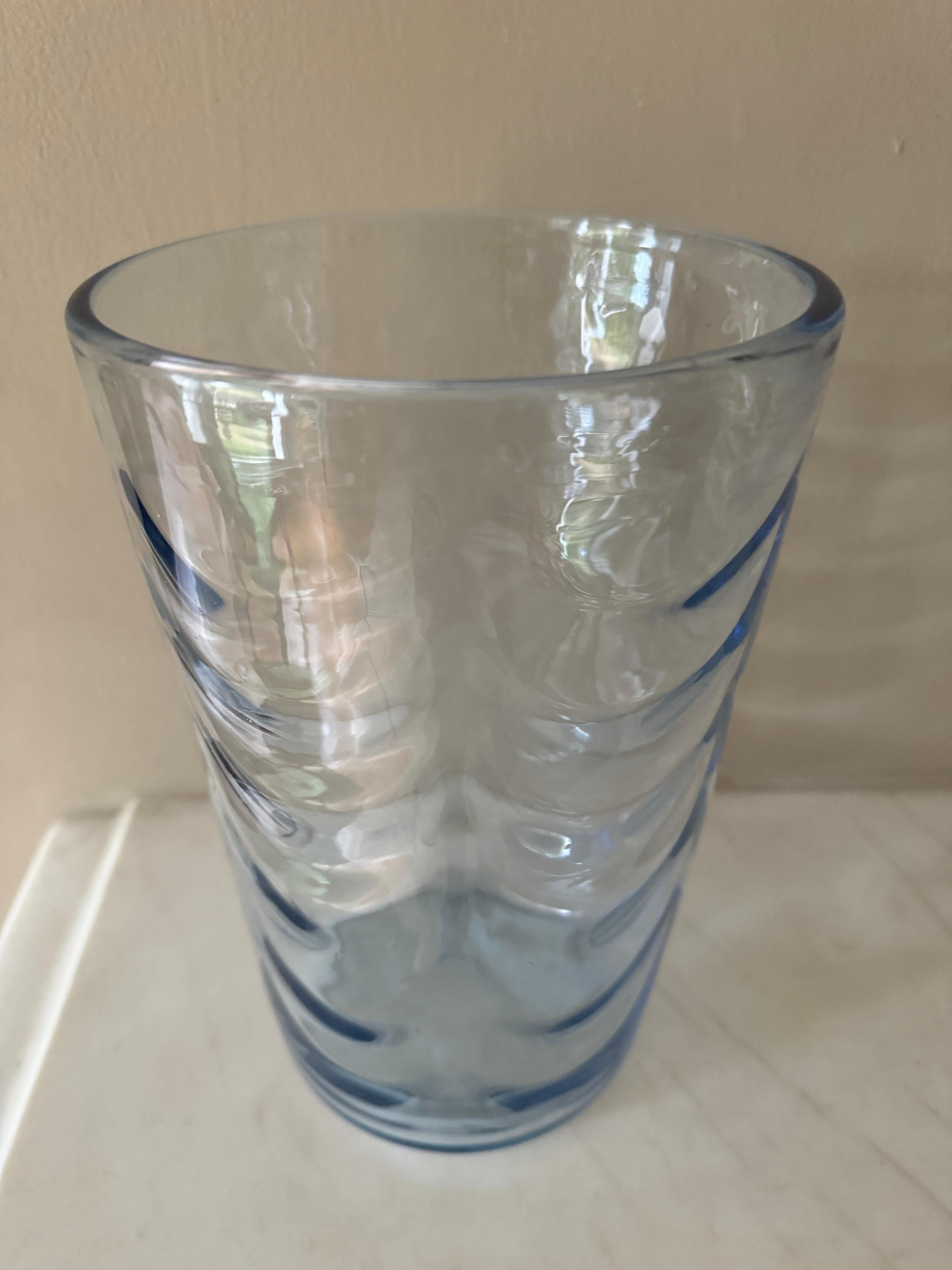 English Whitefriars Sea wave vase Marriot Powell.
