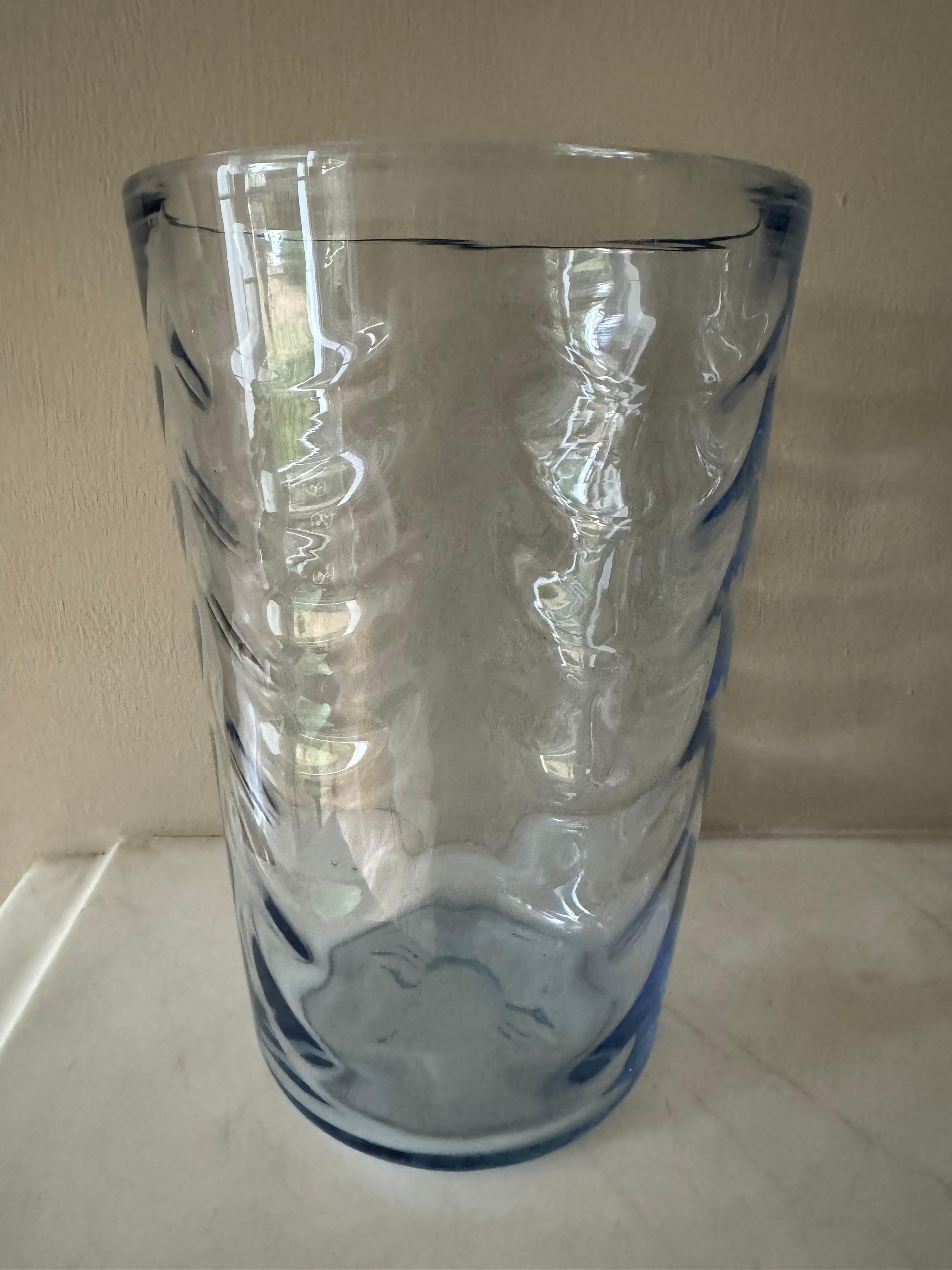 Hand-Crafted Whitefriars Sea wave vase Marriot Powell.