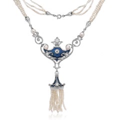 Whiteside & Blank Edwardian Seed Pearl Necklace