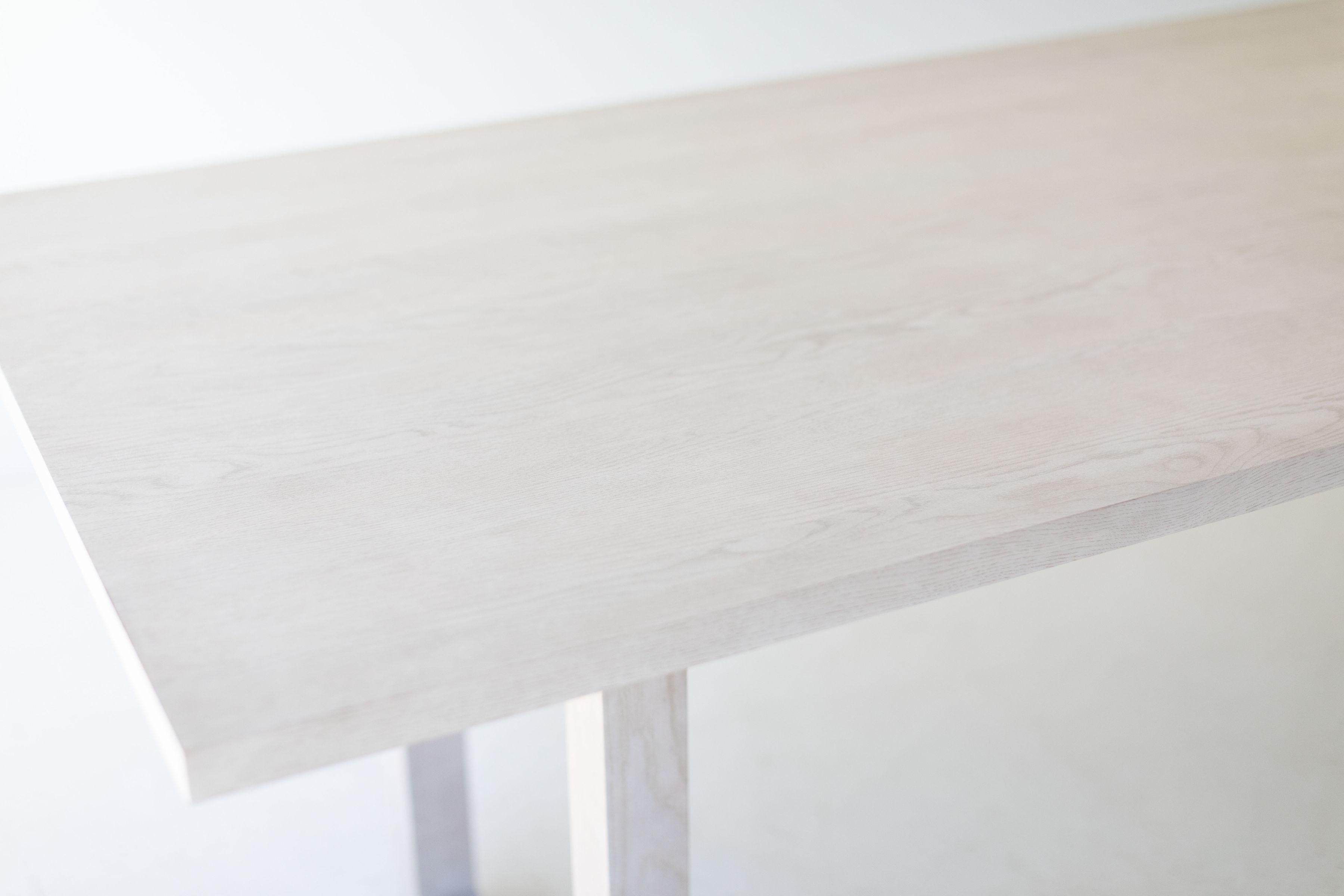 Modern Whitewash Dining Table For Sale