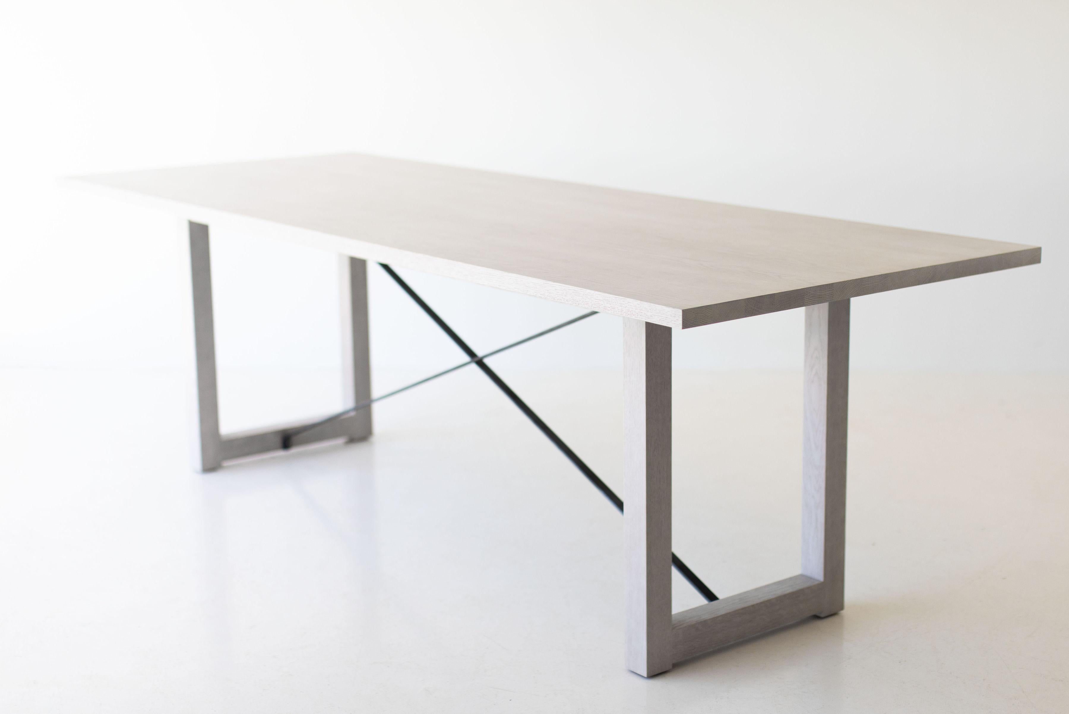 North American Whitewash Dining Table For Sale