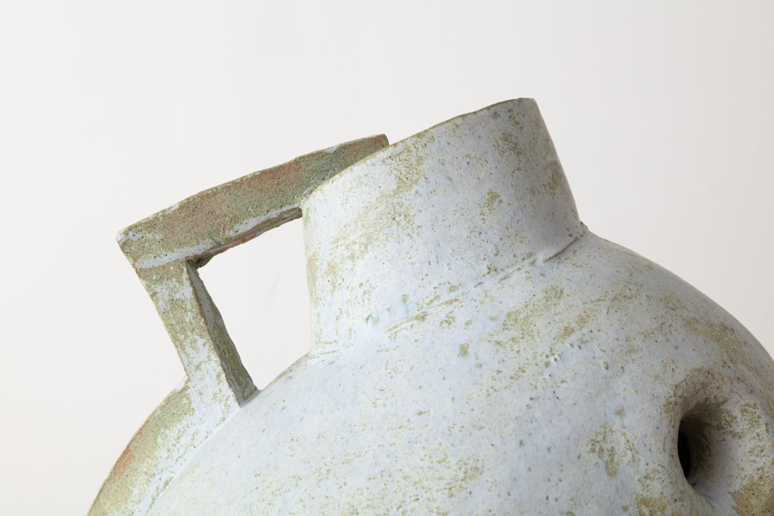 Americano Whitewash in Stoneware and Glaze di Malcolm Mobutu Smith in vendita
