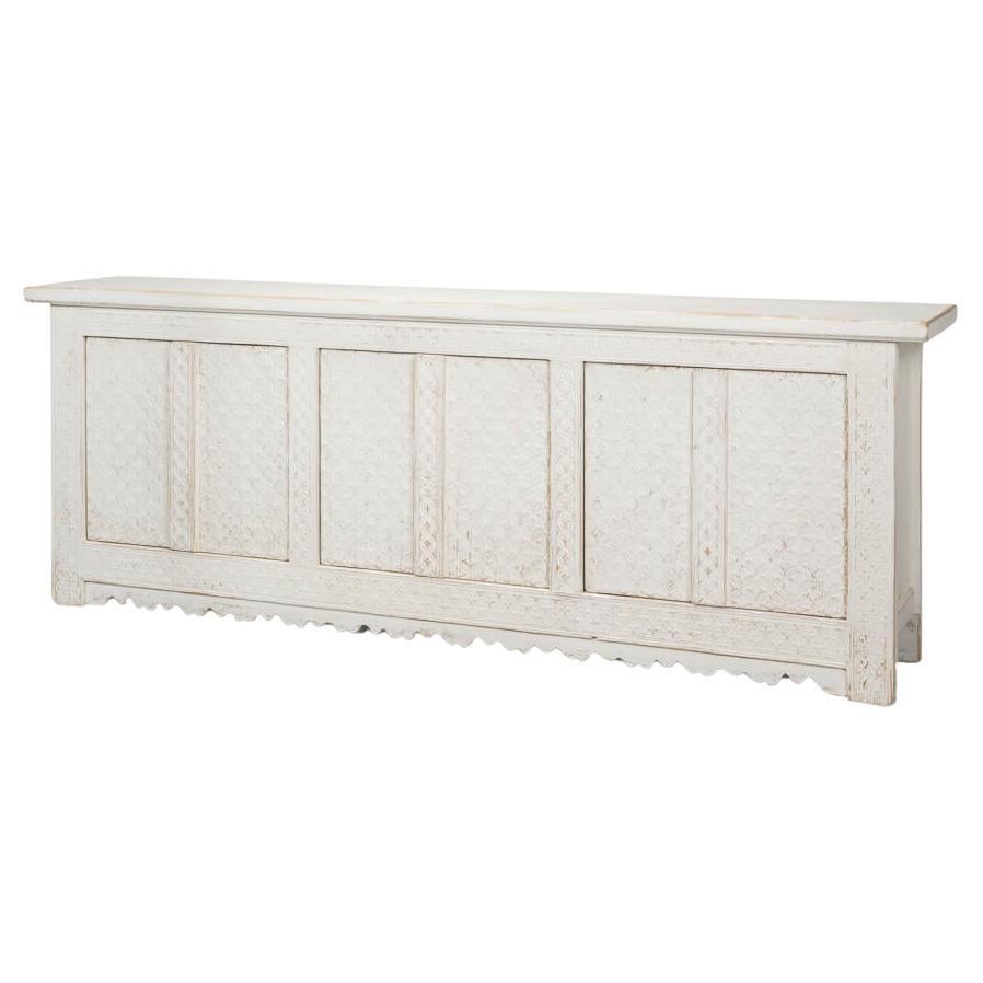 Whitewash Painted Moroccan Sideboard For Sale