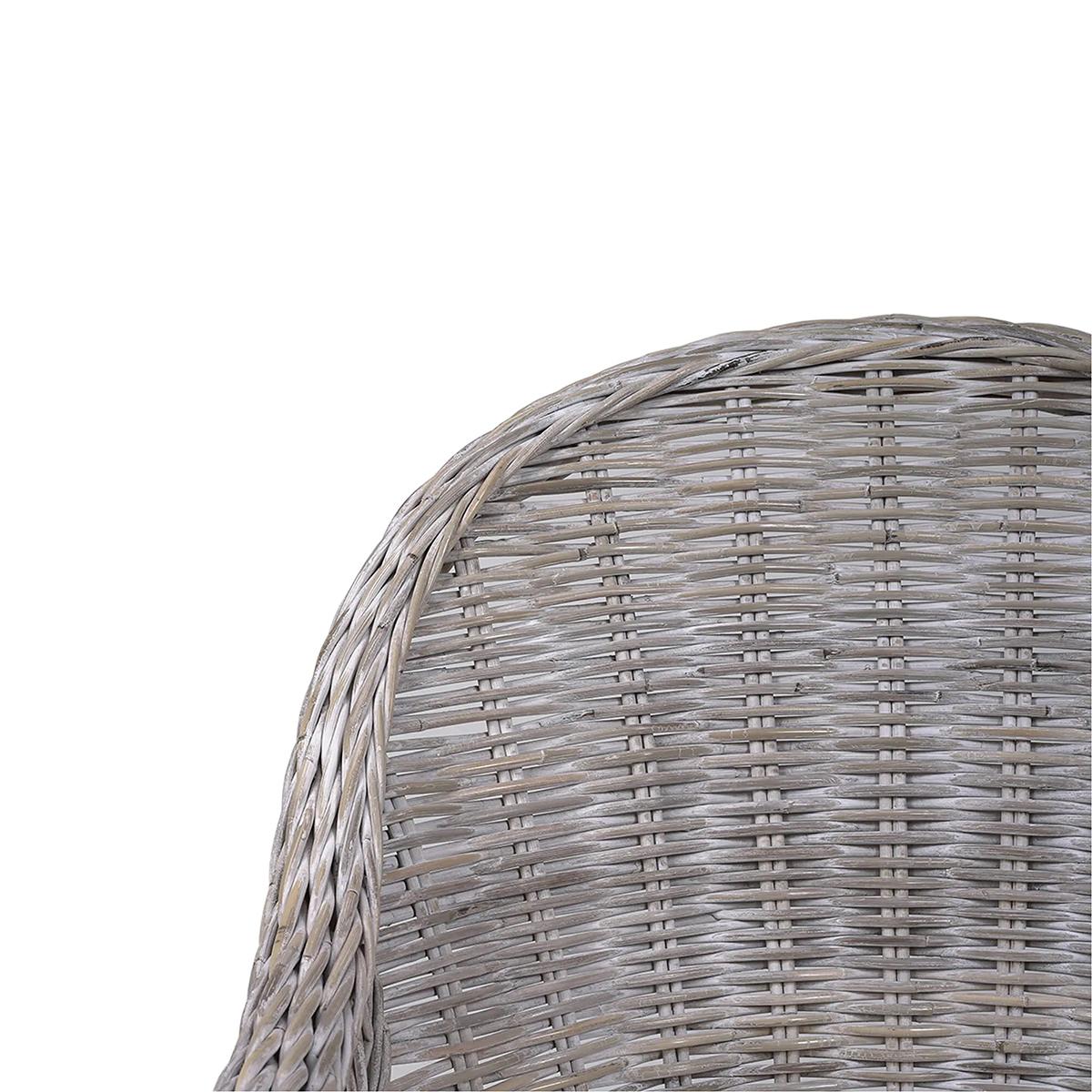 Sedia da pranzo in rattan whitewash In condizioni Nuovo in vendita a Westwood, NJ
