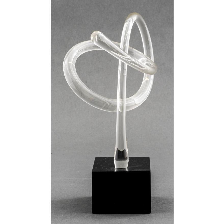 Modern Whitfield and Kelemen Abstract Glass Sculpture For Sale