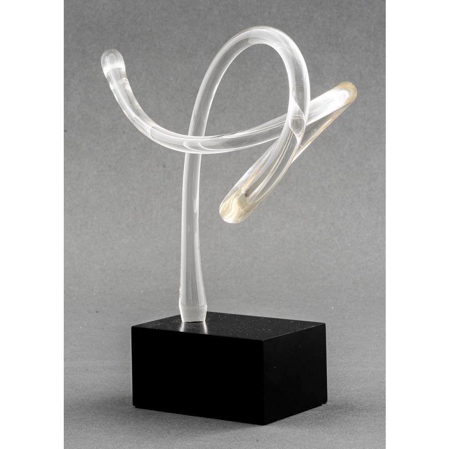 Late 20th Century Whitfield and Kelemen Abstract Glass Sculpture For Sale