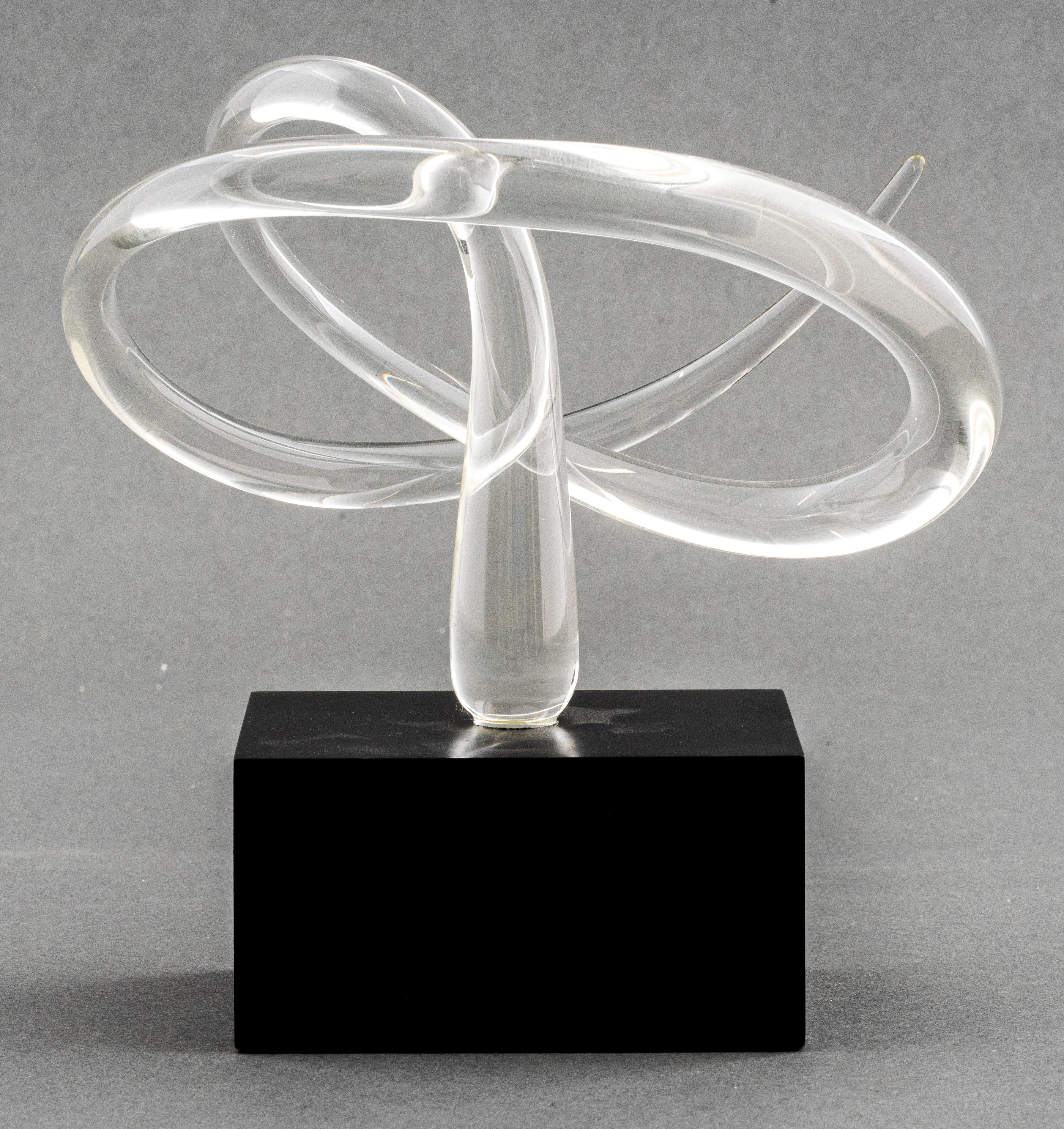 20th Century Whitfield & Kelemen Abstract Glass Sculpture For Sale