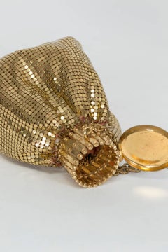 Whiting & Davis Gold Mesh Beggar's Purse, 1930s