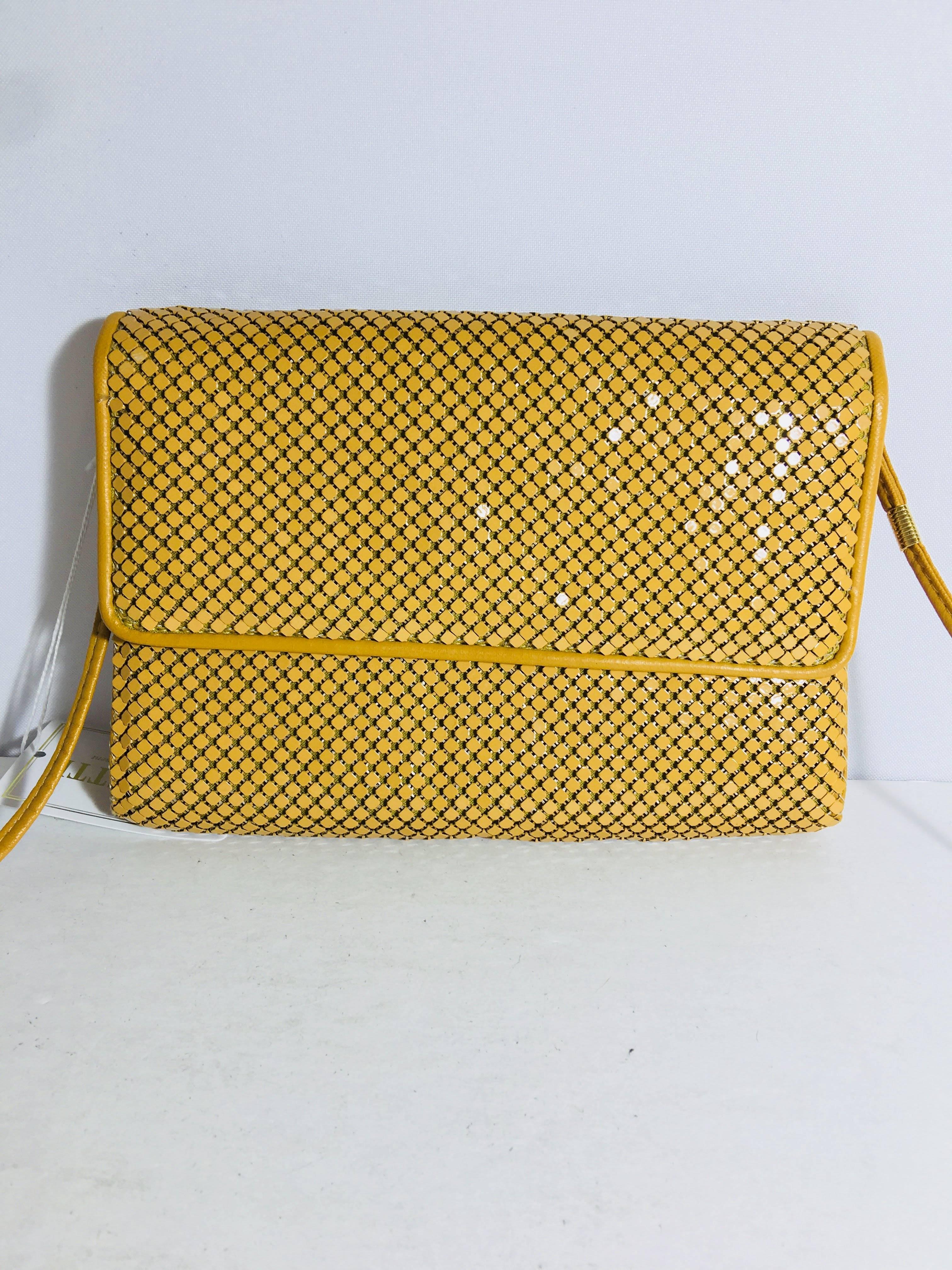 Whiting & Davis Metal Mesh Shoulder Bag with Magnetic Closure.