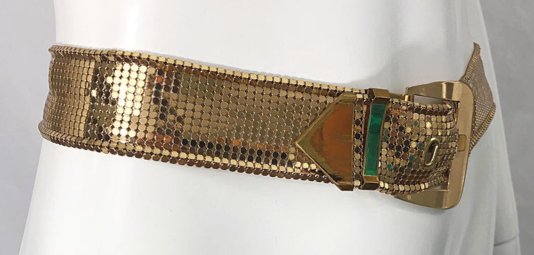Whiting and Davis 1980s Gold Metal Chainmail Vintage  display picture 3