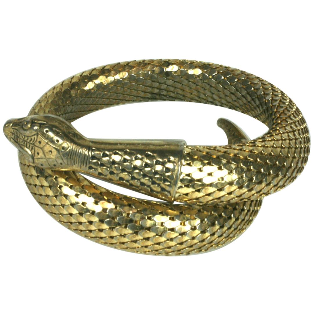Whiting and Davis Coiled Snake Bracelet