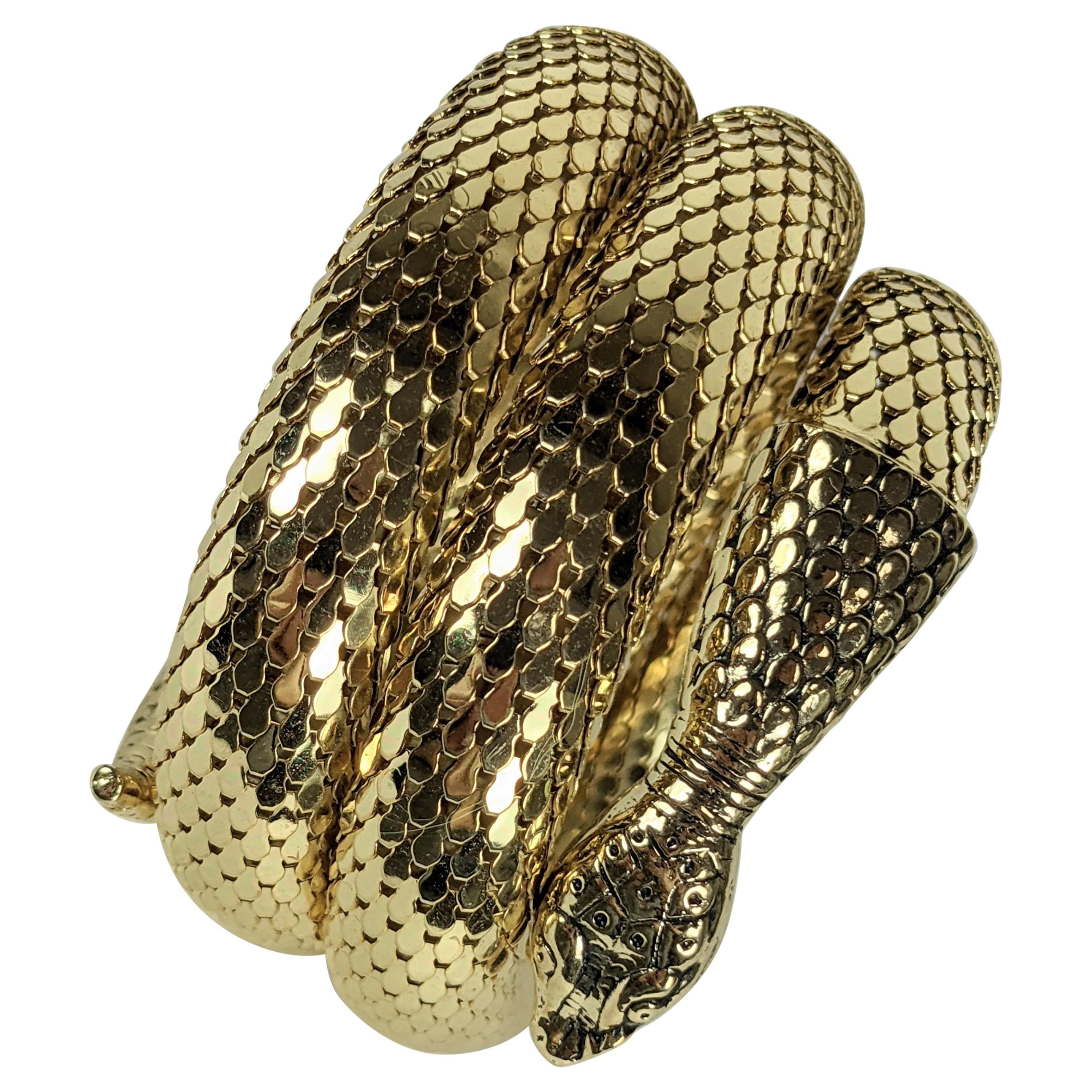 Whiting Davis Coiled Snake Bracelet