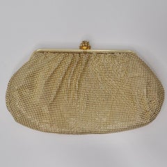 Whiting & Davis Gold Chainmail Clutch