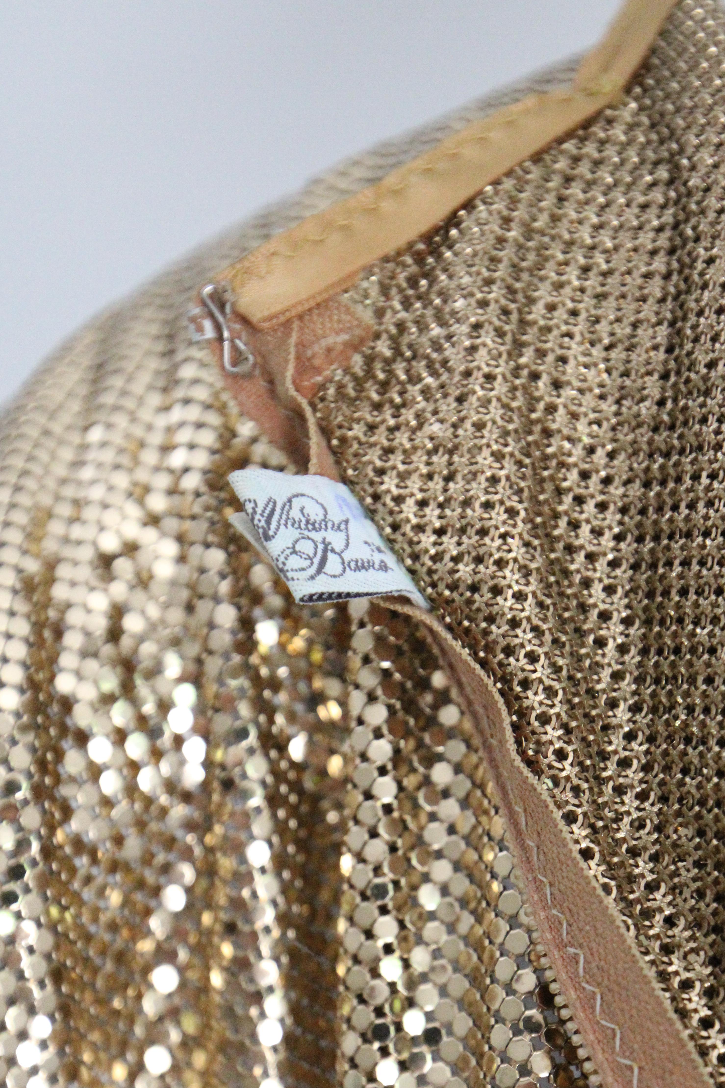 Vintage späte 1970er Jahre Gold Kette Mail Whiting & Davis Gold Mesh Bluse UK 14 US 10 im Angebot 6