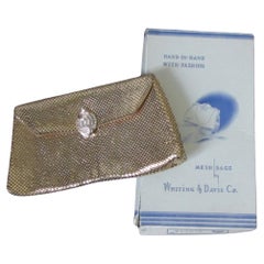 Whiting & Davis - Pochette a rete in oro