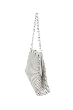 Whiting & Davis Silver Mesh Evening Bag with Chain Handle