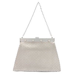 Whiting & Davis Silver Mesh Evening Bag with Chain Handle