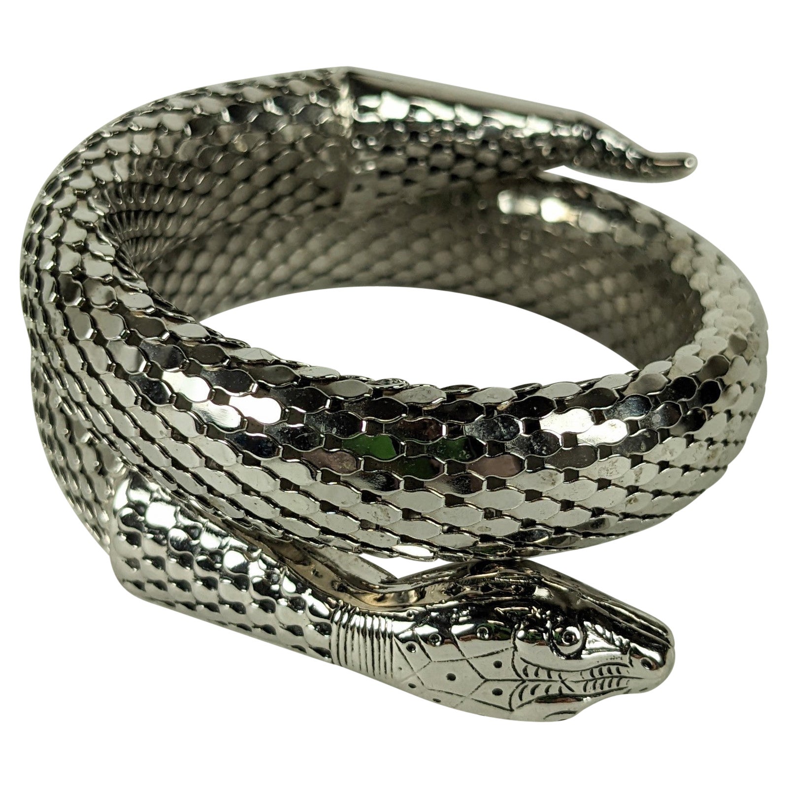Whiting Davis Silver Snake Clamper