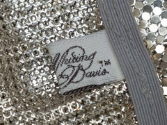 Whiting & Davis Vintage Silver-Tone  Chainmail Halter Top