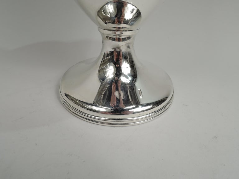 American Whiting Edwardian Classical Sterling Silver Ewer Pitcher For Sale