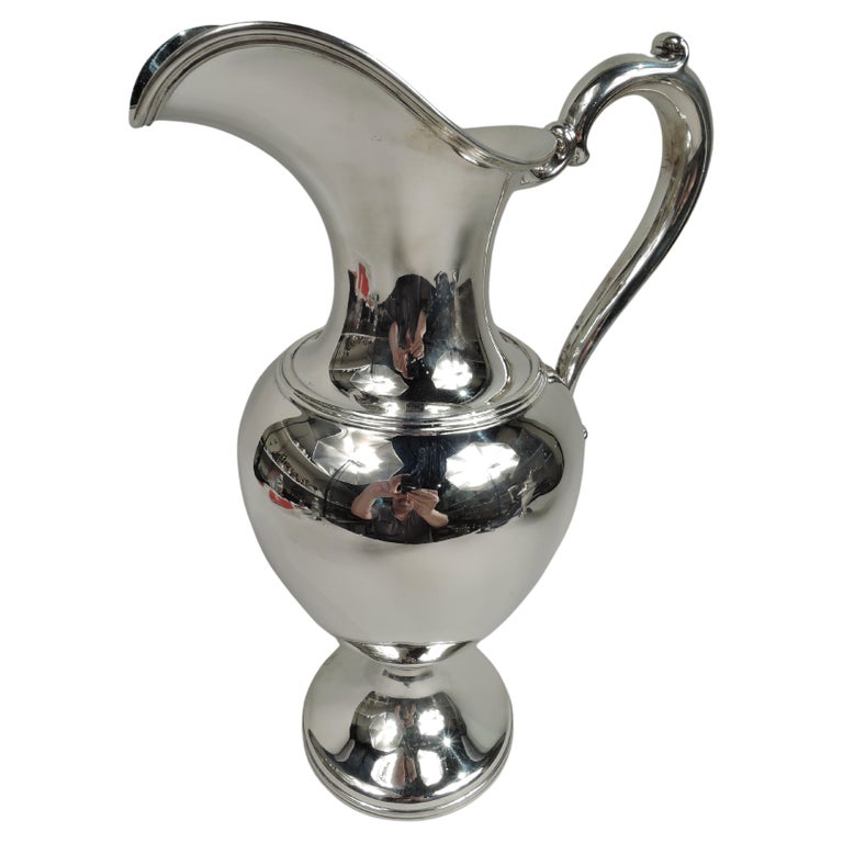 Whiting Edwardian Classical Sterling Silver Ewer Pitcher For Sale