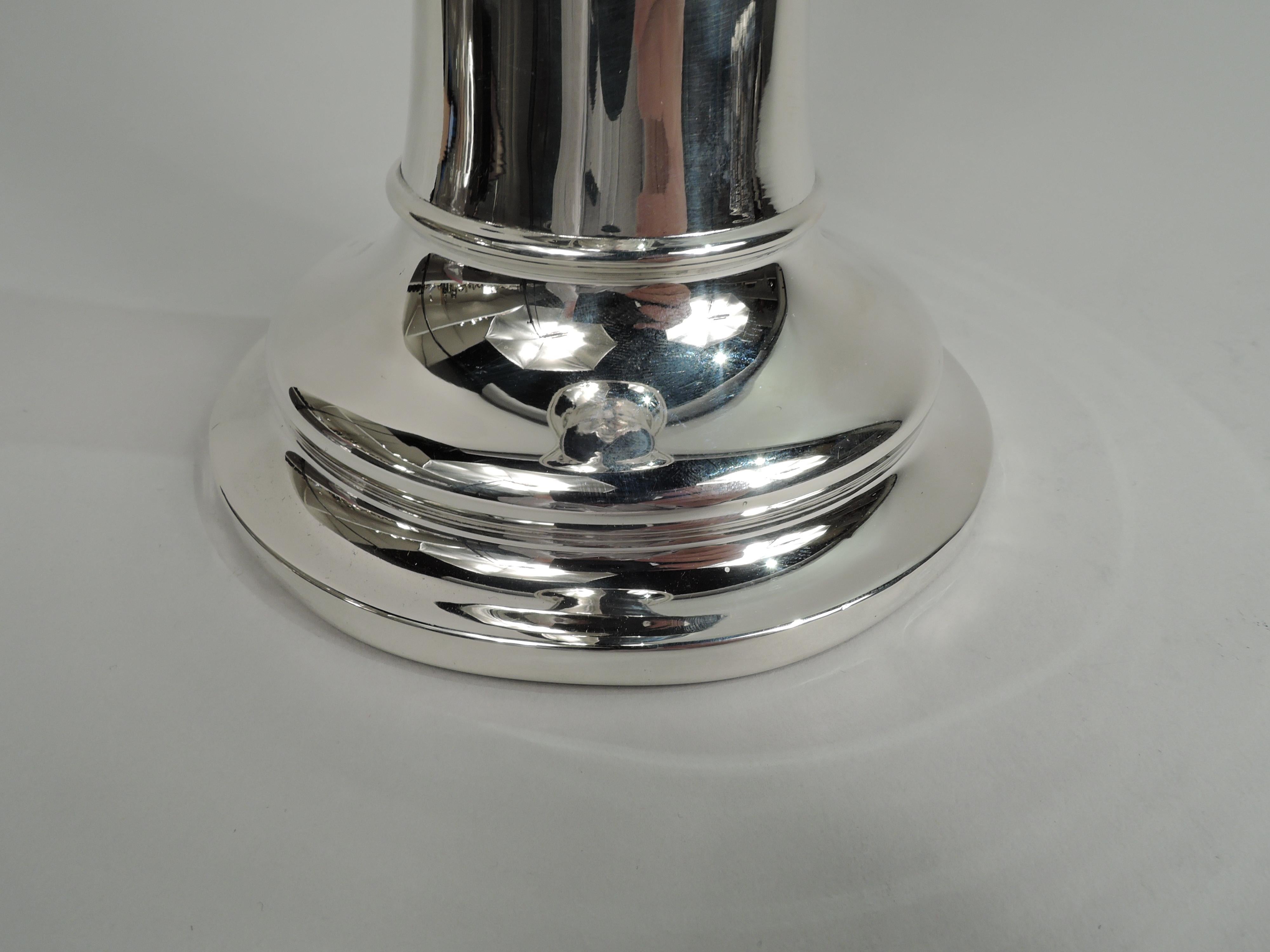 American Whiting Edwardian Modern Sterling Silver Vase