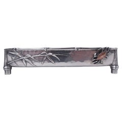 Whiting Japonesque Mixed Metal Sterling Silver Bamboo & Crab Bowl